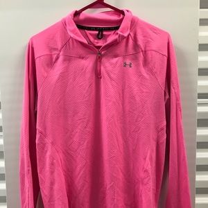 Pink UnderArmour Quarterzip